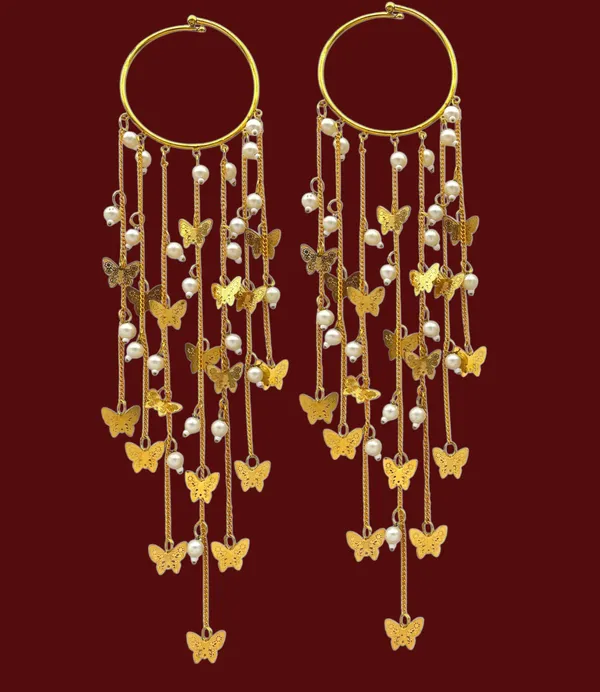 Butterfly_Cascade_Hoop_Traditional_Bridal_Punjabi_Kaleera_Set_|_For_Weddings,_Engagements