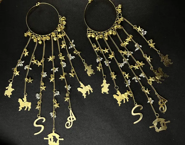 Customized_Golden_Shell_Single_Charm_Traditional_Bridal_Punjabi_Kaleera_Set_|_For_Weddings,_Engagements