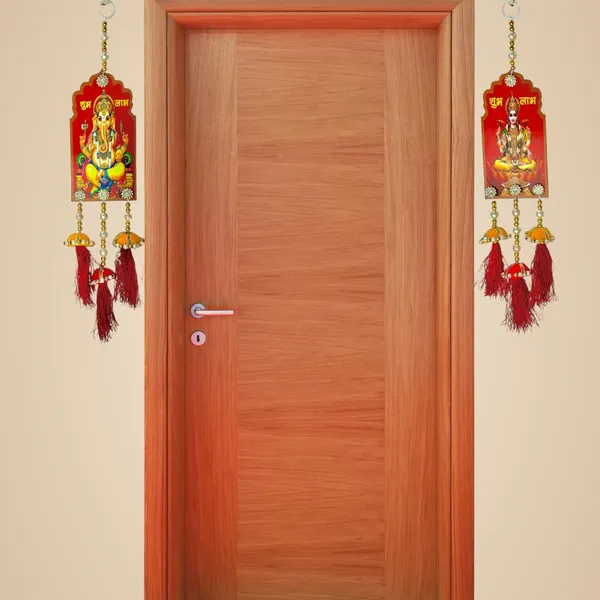 Diwali_Toran_Tassle_Door_Hanging/Diwali_Decor__Made_With_Mdf_&_Golden_Beads_Artificial_Flowers_Decorative_Toran_For_Home,_Temple,_Jhalar_For_Decoration_33_X_7.5_Cm