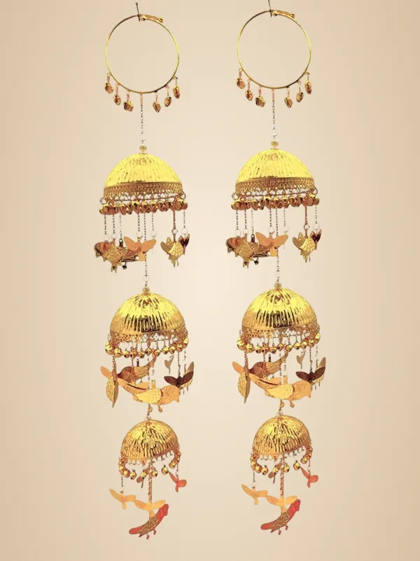 Golden_Tier_3D_Sparrow_Charms_Traditional_Bridal_Punjabi_Kaleera_Set_|_For_Weddings,_Engagements