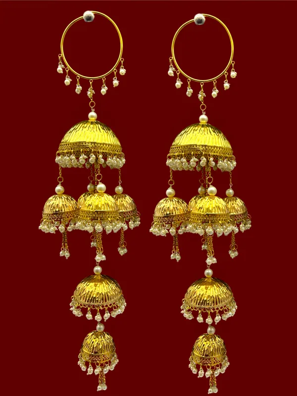 Customized_4-Tier_Dome_Pearl_Bunches_Traditional_Bridal_Punjabi_Kaleera_Set_|_For_Weddings,_Engagements