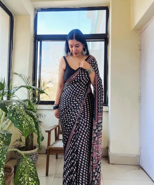 AJRAKH_MODAL_SILK_LOTUS__MIRROR_WORK_SAREE_FOR_WOMEN.
