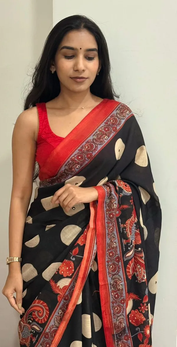 BLACK_-_JUTE_SILK_SAREE
