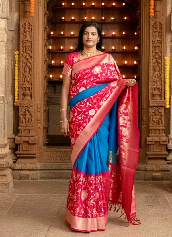 Blue_Pink_Pure_Banarasi_Silk