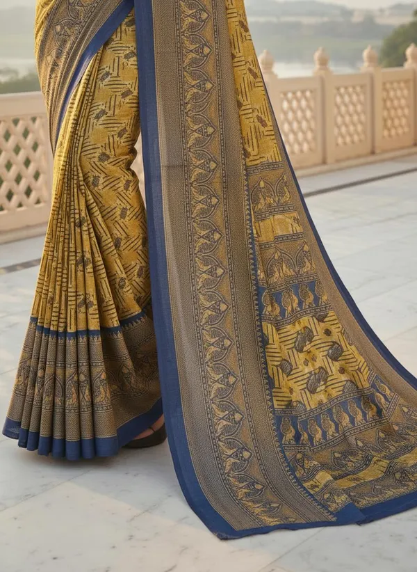 Mustard_Gold_Soft_Silk
