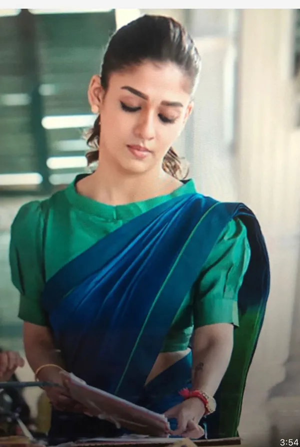 Teal_Blue_Raw_Silk_Dual_Tone_Saree_With_Blouse_Piece_For_Women