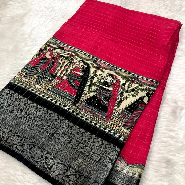 Rani_Pink_Dola_Silk_Pink_Saree_with_blouse_piece_For_Women