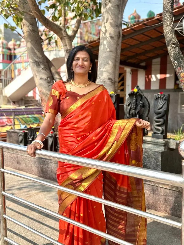Rust_Orange_Silk_Saree