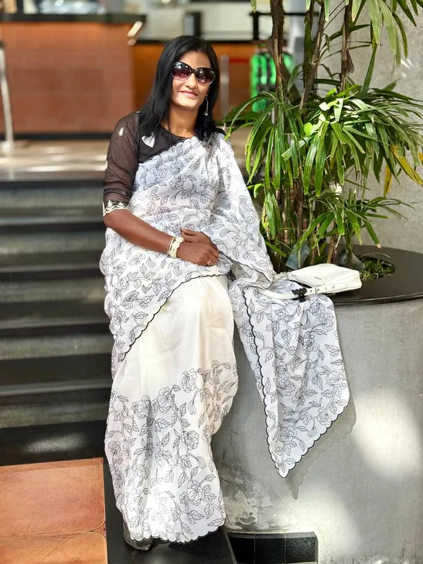 White_Pen_Kalamkari_Silk