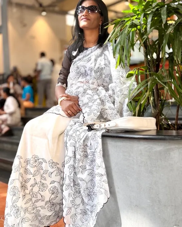 White_Pen_Kalamkari_Silk