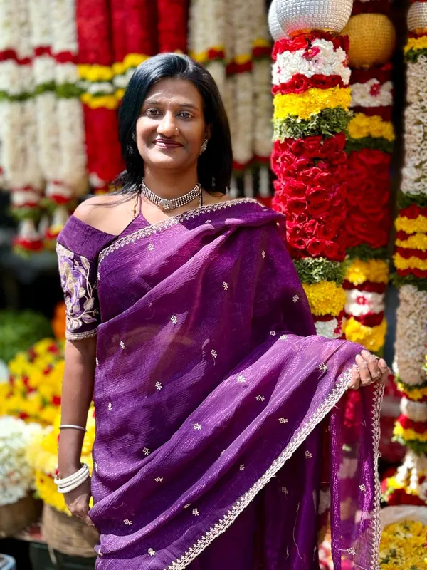 Purple_Space_Organza_Silk_Saree_With_Blouse_Piece_For_Women_Wear_All_Occasion