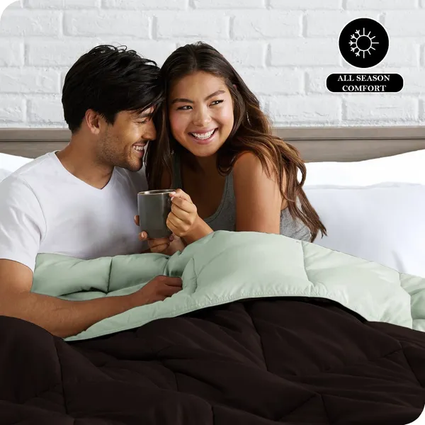 Light_Green_&_Brown_Microfiber_Solid_&_Self_Design_Comforter_For_Adults