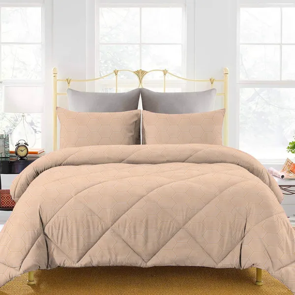 Beige_Cotton_Floral_Ac_Blanket_For_Adults