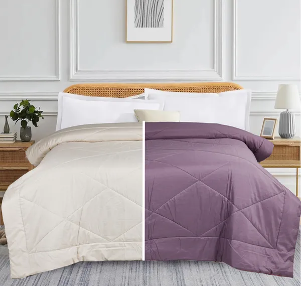 Purple_&_Beige_Microfiber_Solid_&_Self_Design_Comforter_For_Adults
