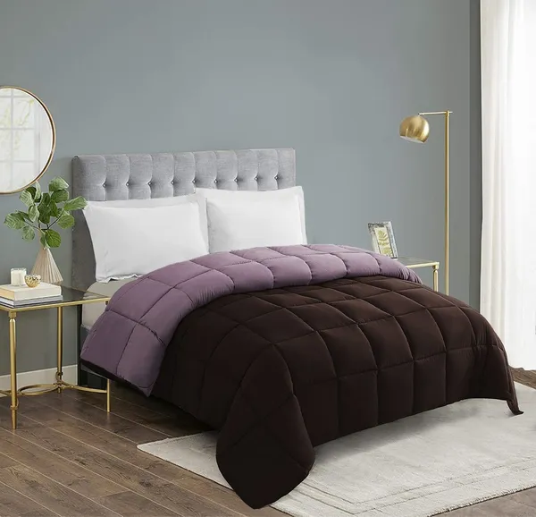 Brown_&_Purple_Microfiber_Solid_&_Self_Design_Comforter_For_Adults
