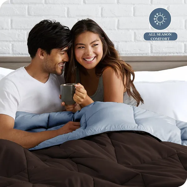 Brown_&_Blue_Microfiber_Solid_&_Self_Design_Comforter_For_Adults