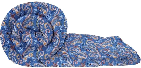 Blue_Microfiber_Geometric_Ac_Blanket_For_Adults