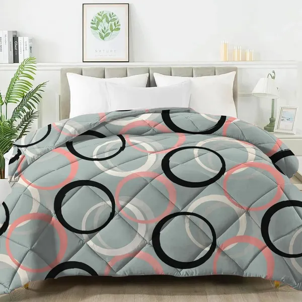 Blue_Microfiber_Geometric_Ac_Blanket_For_Adults