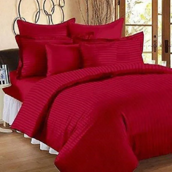 Maroon_Satin_Printed_Bedding_Set_For_Adult