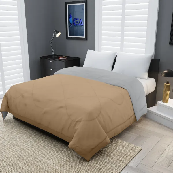 Beige_&_Grey_Microfiber_Solid_Comforter_For_Adults