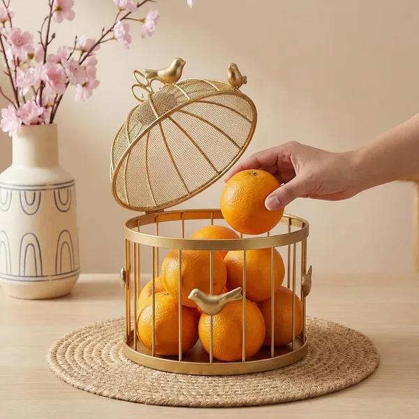 Gold_Decor_Bird_Cage_Fruit_Basket_With_Lid_Metal_Mesh_Jali_Basket_For_Fruits_Vegetables_Candle_Decoration_Multipurpose_Table_Centerpiece_For_Kitchen_Dining_Home_Decor