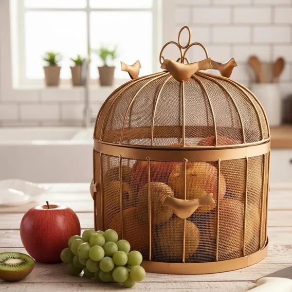 Gold_Decor_Bird_Cage_Fruit_Basket_With_Lid_Metal_Mesh_Jali_Basket_For_Fruits_Vegetables_Candle_Decoration_Multipurpose_Table_Centerpiece_For_Kitchen_Dining_Home_Decor