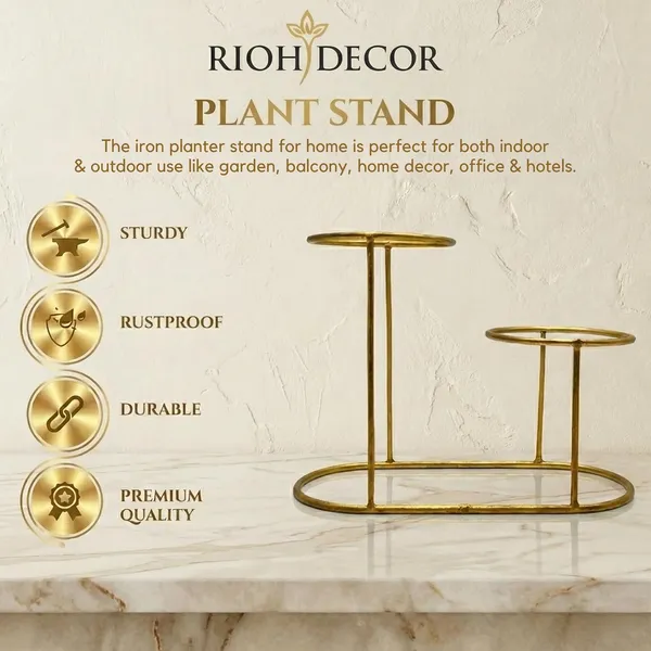 Ivory_White_And_Gold_Premium_Metal_Plant_Stand_Set_Heavy_Duty_Iron_Plant_Combo_Set