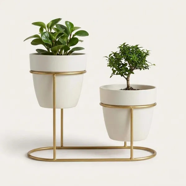 Ivory_White_And_Gold_Premium_Metal_Plant_Stand_Set_Heavy_Duty_Iron_Plant_Riser_For_Indoor_Outdoor_Pots_Modern_Balcony_Living_Room_Garden_Decor_With_Stand