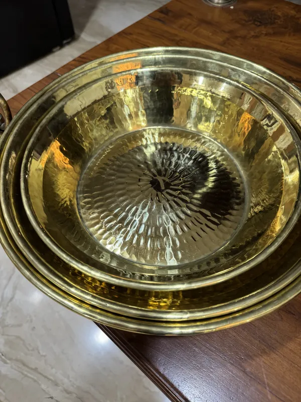 Gold_Pure_Brass_Premium_Parat__For_Kitchen/Pooja_decor