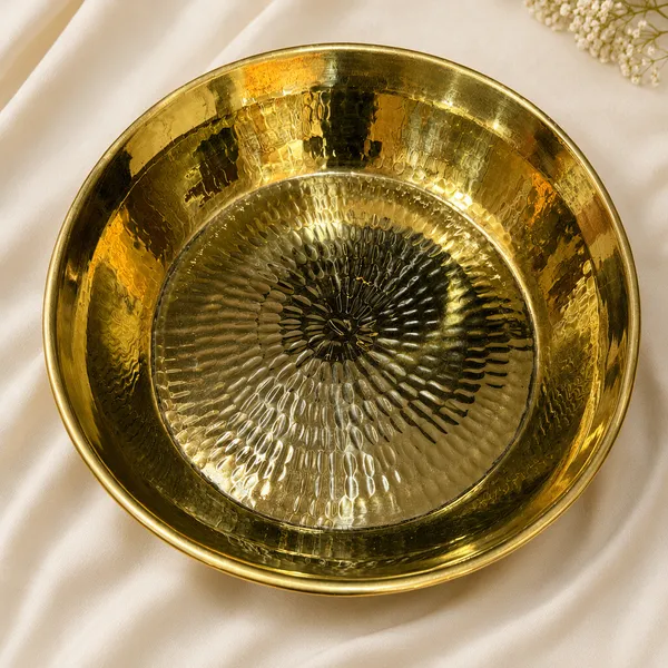 Gold_Pure_Brass_Premium_Parat__For_Kitchen/Pooja_decor