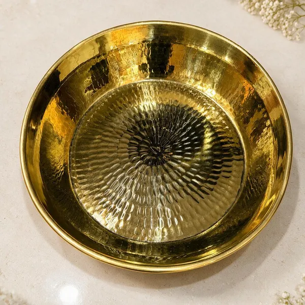 Gold_Pure_Brass_Premium_Parat__For_Kitchen/Pooja_decor
