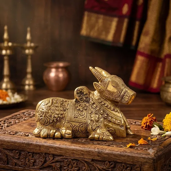 Gold_Pure_Brass_Premium_Nandi_Statue_For_Puja_Decor