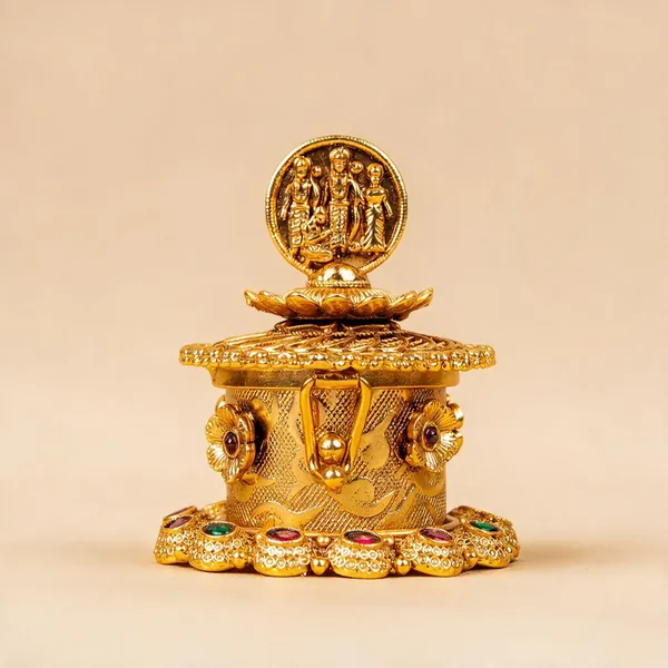 Gold_Pure_Brass_Premium_Sindoor_Box_For_Women