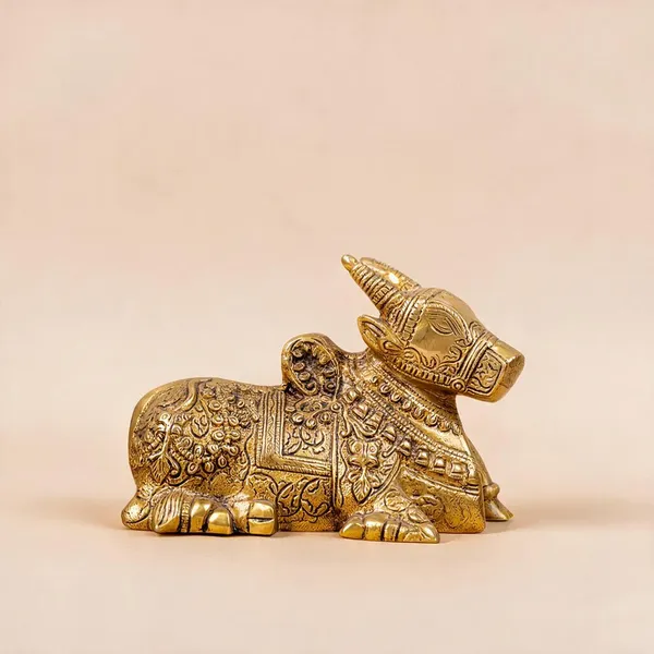 Gold_Pure_Brass_Premium_Nandi_Statue_For_Puja_Decor