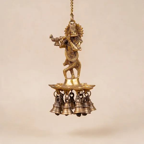 Gold_Pure_Brass_Premium_Hanging_Diya_For_Puja_Decor