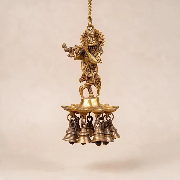 Gold_Pure_Brass_Premium_Hanging_Diya_For_Puja_Decor