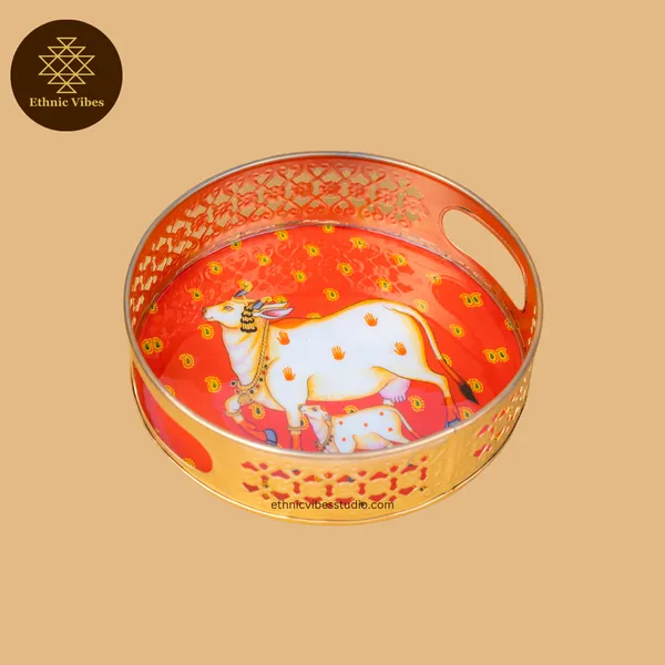 Gold_Brass_Coated_Premium_Tray_Set_For_Puja_Decor