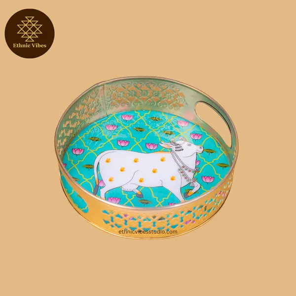 Gold_Brass_Coated_Premium_Tray_Set_For_Puja_Decor