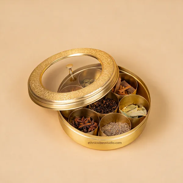 Gold_Pure_Brass_Premium_Masala_Box_For_Kitchen