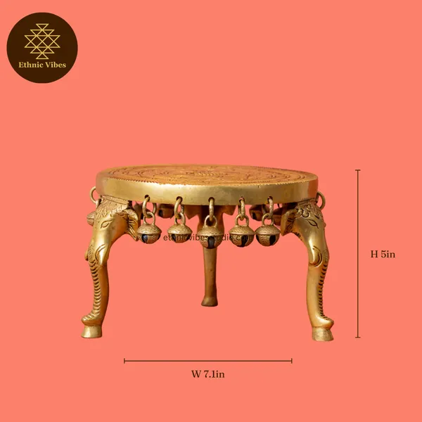 Gold_Pure_Brass_Premium_Chowki_For_Puja_Decor
