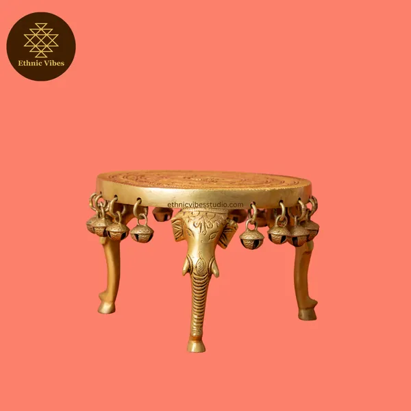 Gold_Pure_Brass_Premium_Chowki_For_Puja_Decor