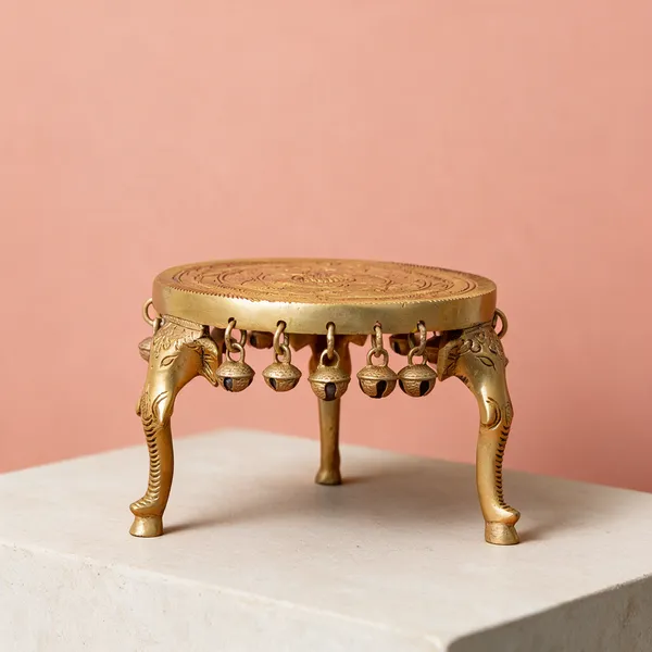 Gold_Pure_Brass_Premium_Chowki_For_Puja_Decor