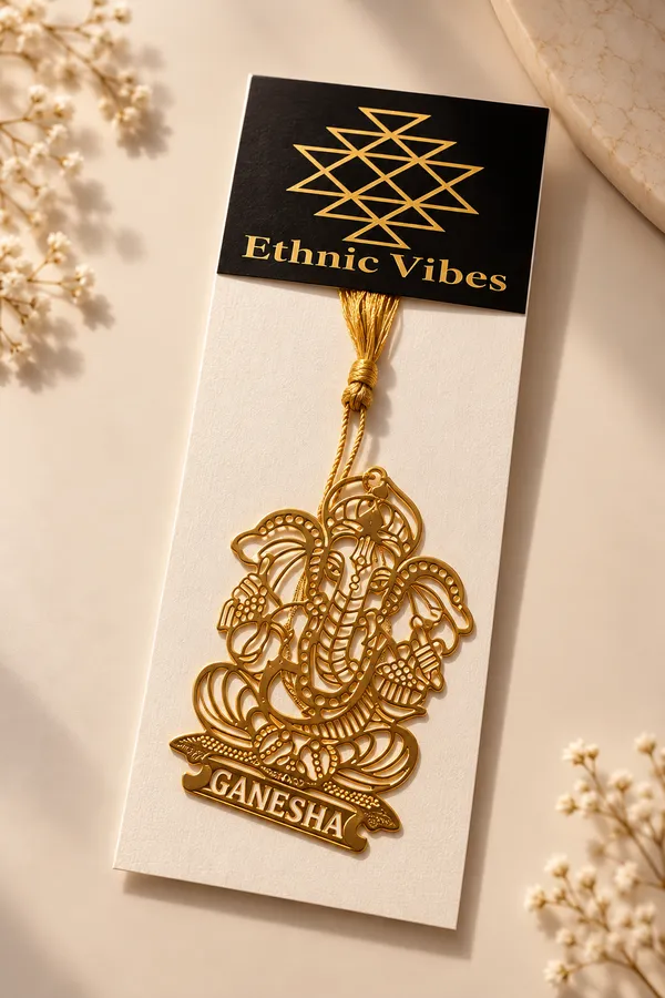 Gold_Premium_Brass_Bookmark_Ganesha