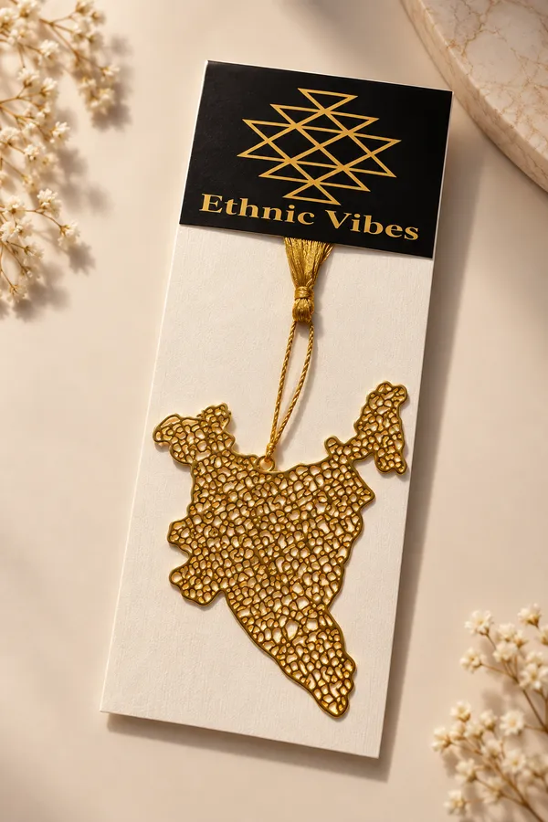 Gold_Premium_Brass_Bookmark_India_Map