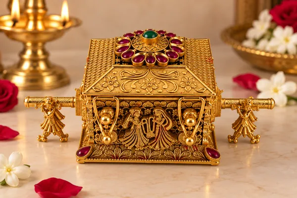 Gold_Premium_Brass_Sindoor_Box_Palki_Design