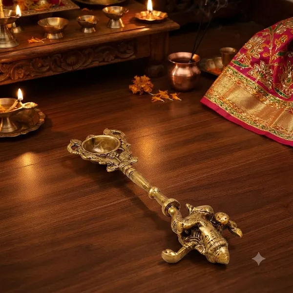 Gold_Pure_Brass_Premium_Aarti_Spoon_For_Puja_Decor