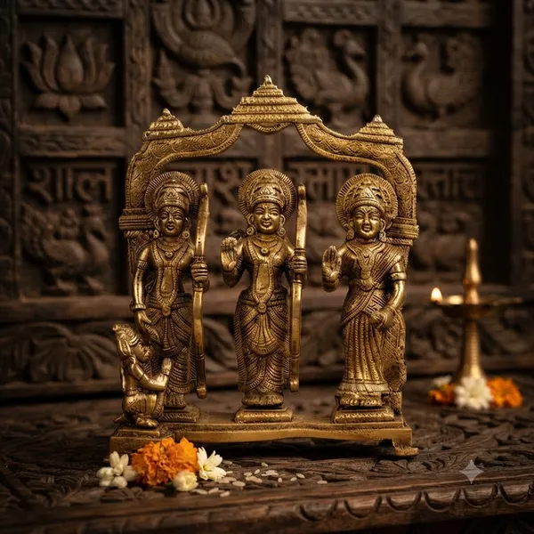 Gold_Pure_Brass_Premium_Ram_Darbar_Statue_For_Puja_Decor