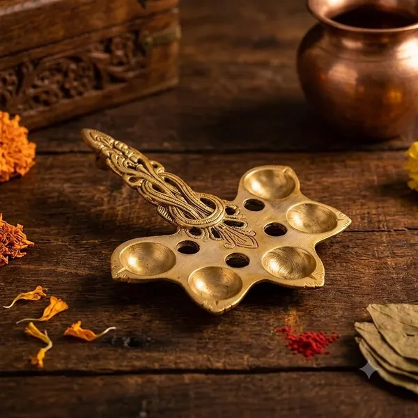 Gold_Pure_Brass_Premium_Pancha_Aarti_Spoon_For_Puja_Decor