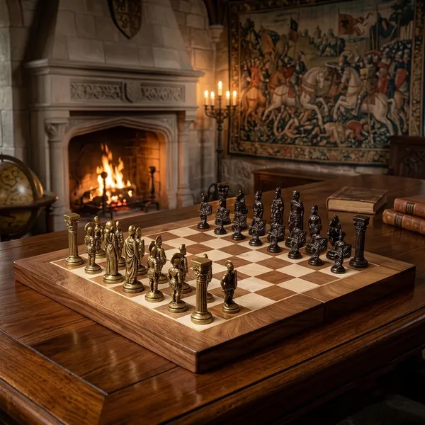 Gold_Pure_Brass_Premium_Chess_Board_For_Game