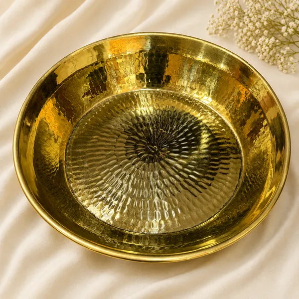 Gold_Pure_Brass_Premium_Parat__For_Kitchen/Pooja_decor